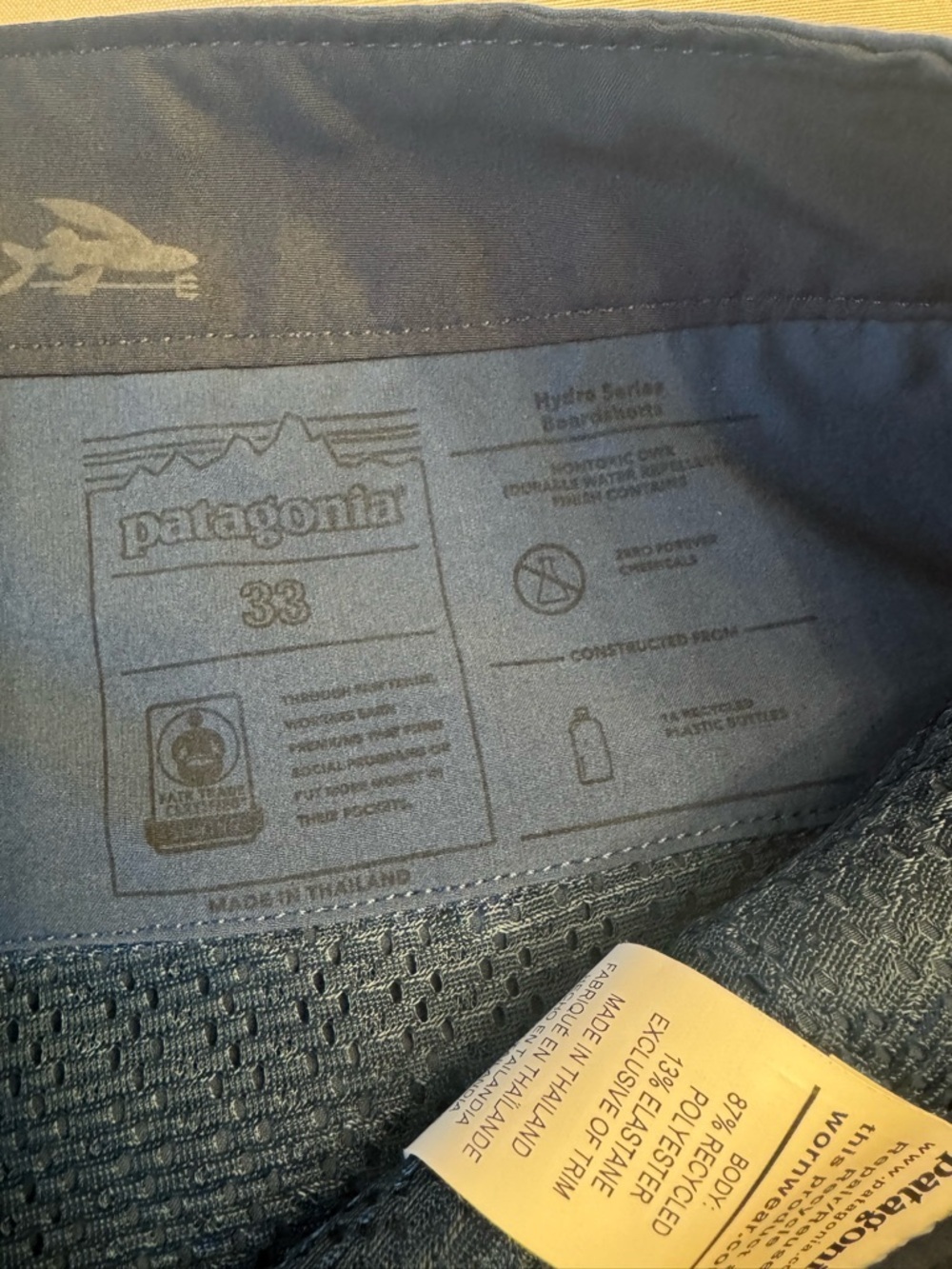 Like new! Patagonia Men's Hydropeak Hybrid Walk Shorts, sz 33 - Picture 5 of 9
